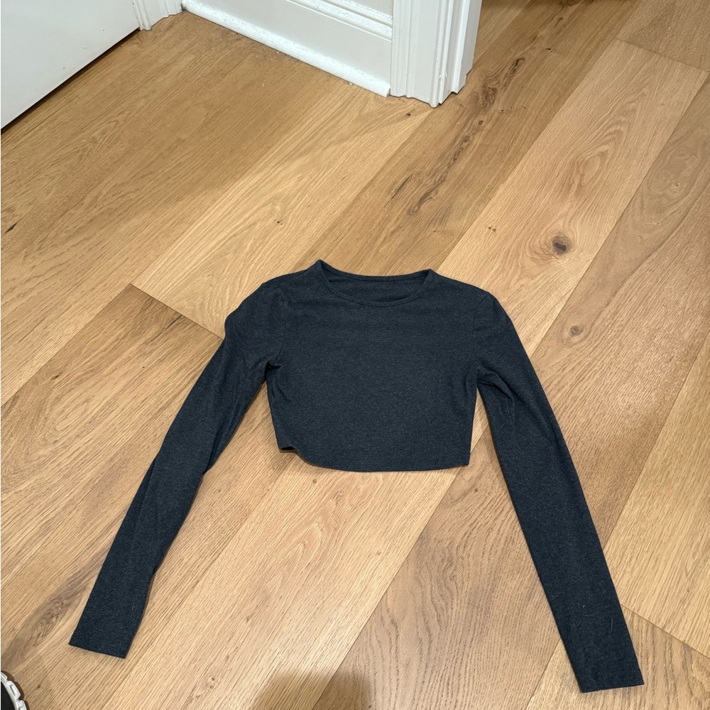 Shein long sleeve crop top